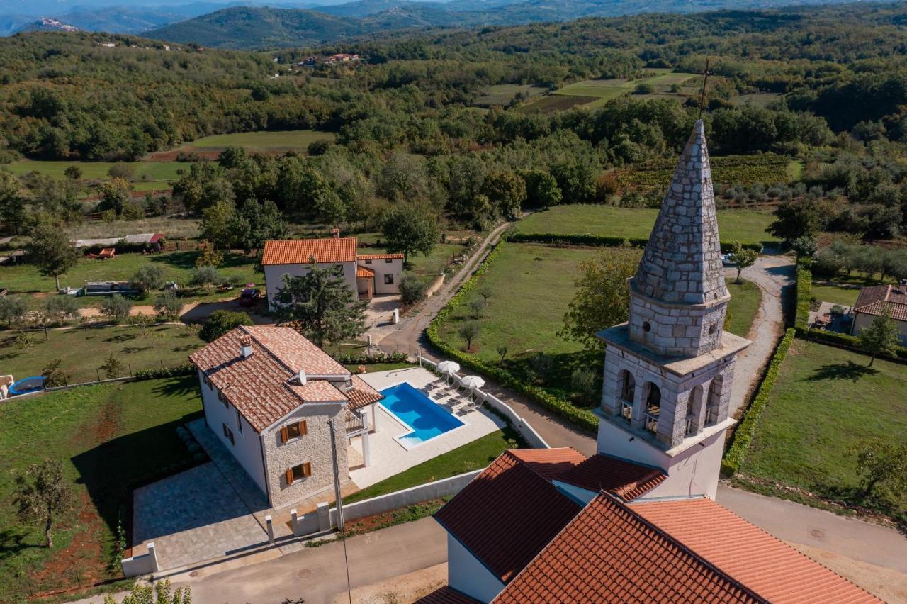 Villa Atop The Village With Stunning View Vižinada Exterior foto