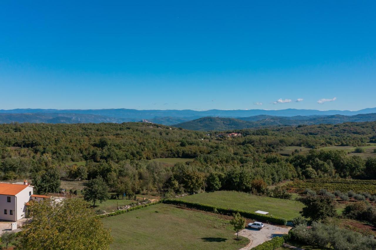 Villa Atop The Village With Stunning View Vižinada Exterior foto